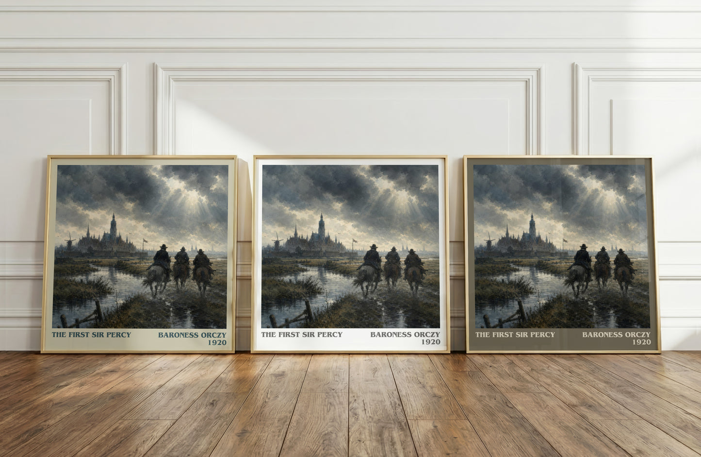 The First Sir Percy literary art print colour and style options – Baroness Orczy book art
