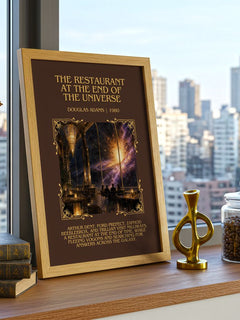 Restaurant at the End of the Universe Minimalist Book Poster – D. – image 3