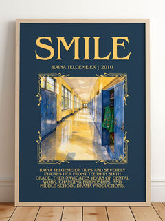 Smile Minimalist Book Poster by Raina Telgemeier – image 2