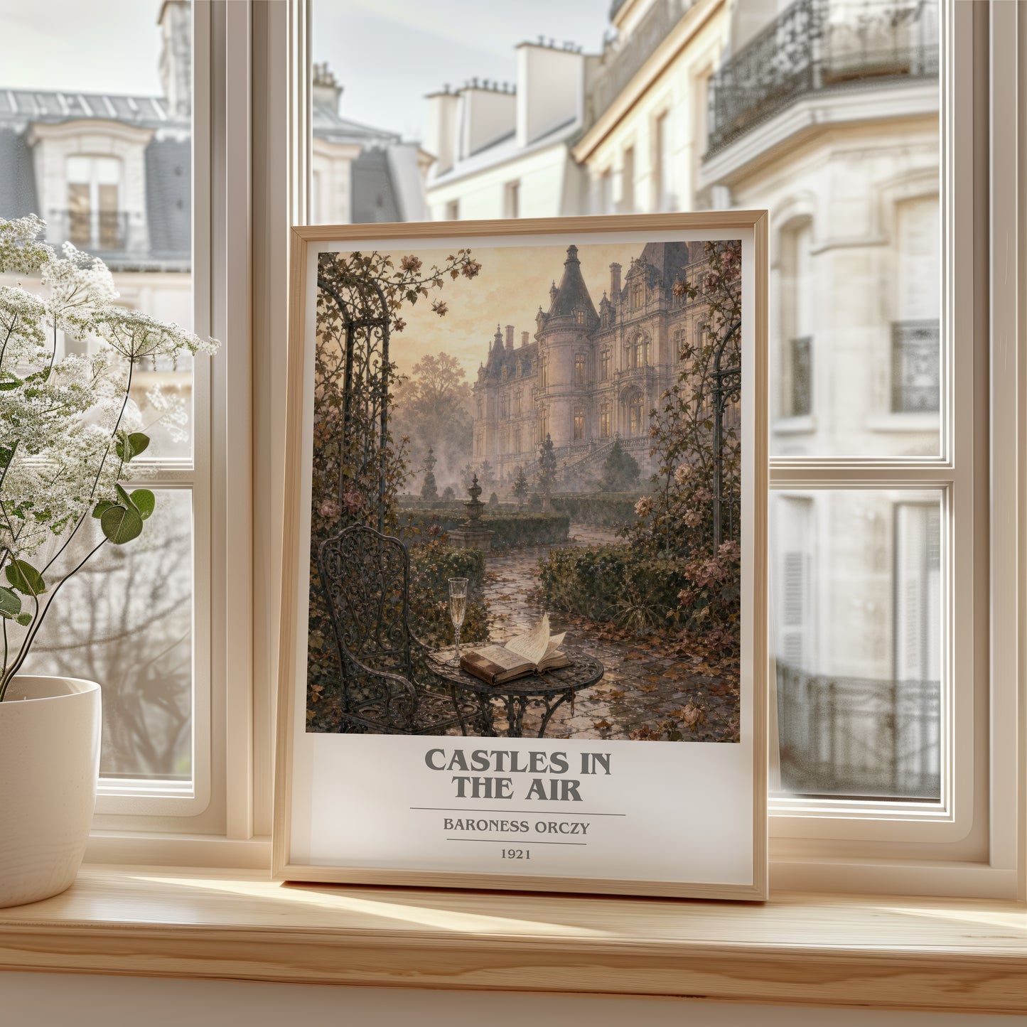 Castles In The Air book cover poster colour and style options – Baroness Orczy book art