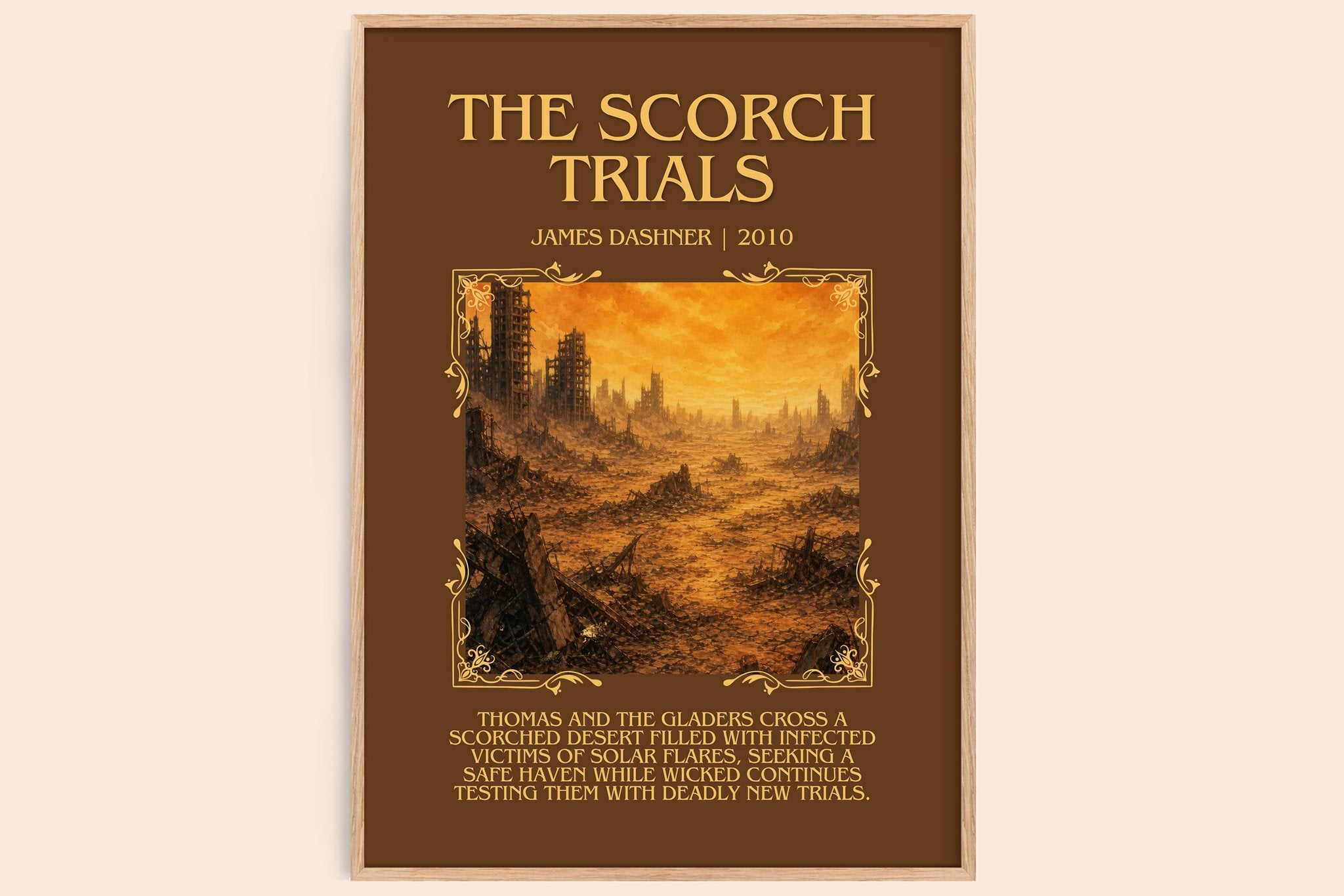 The Scorch Trials Minimalist Book Poster by James Dashner