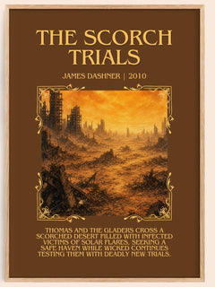 The Scorch Trials Minimalist Book Poster by James Dashner – image 1
