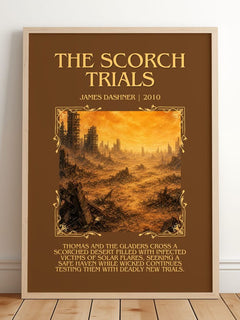 The Scorch Trials Minimalist Book Poster by James Dashner – image 2