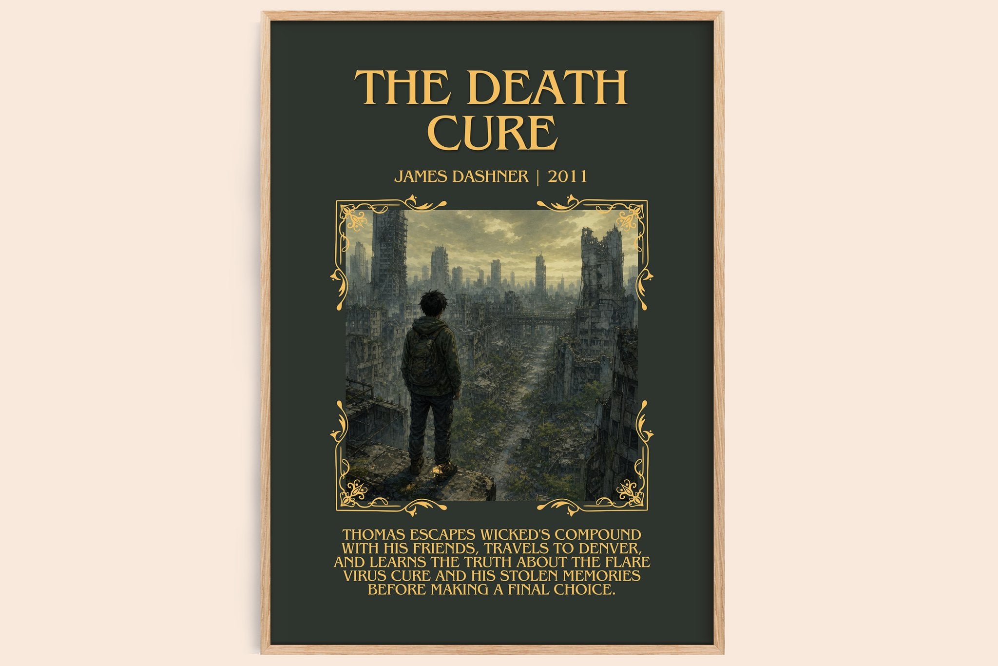 The Death Cure Minimalist Book Poster by James Dashner