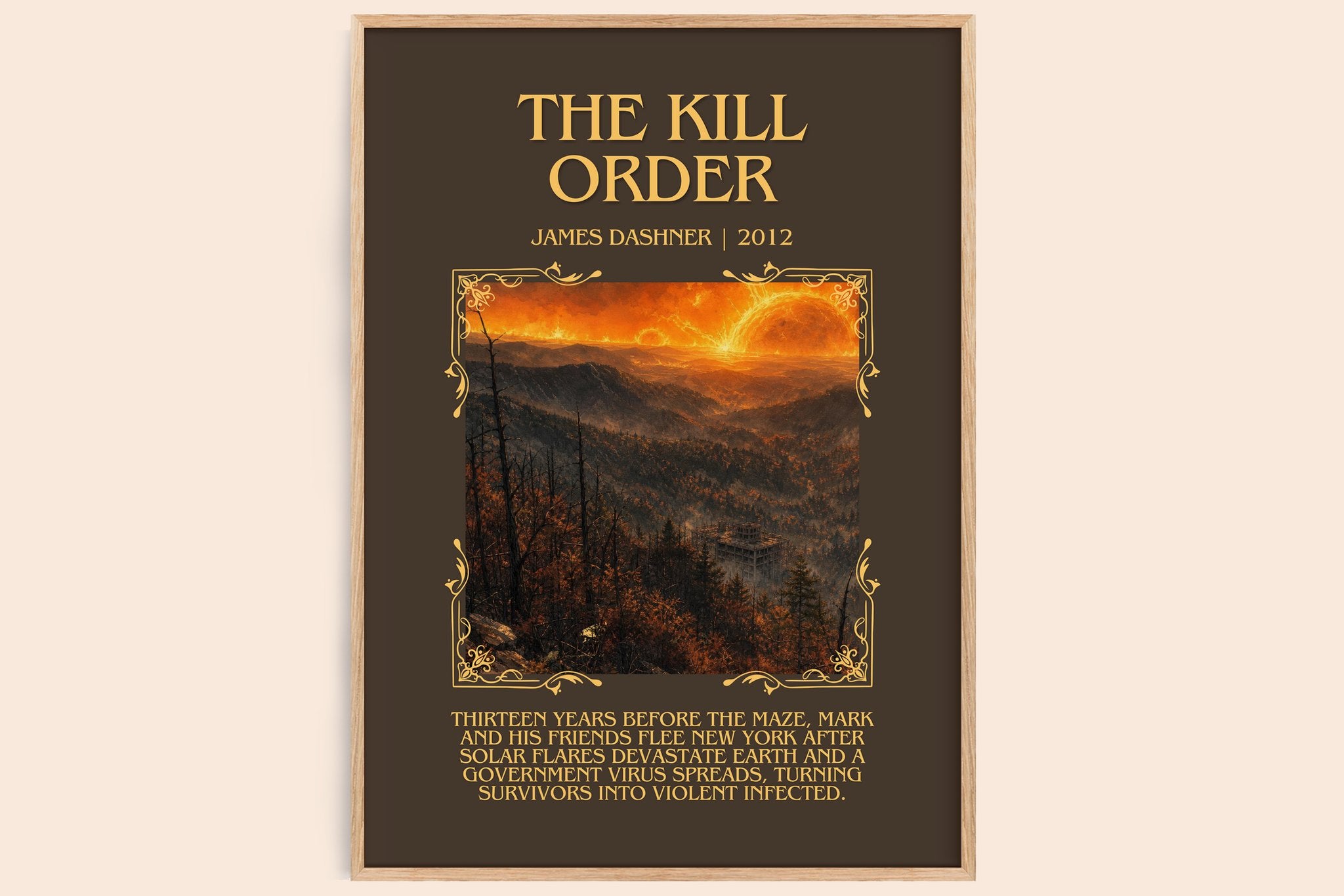 The Kill Order Minimalist Book Poster by James Dashner