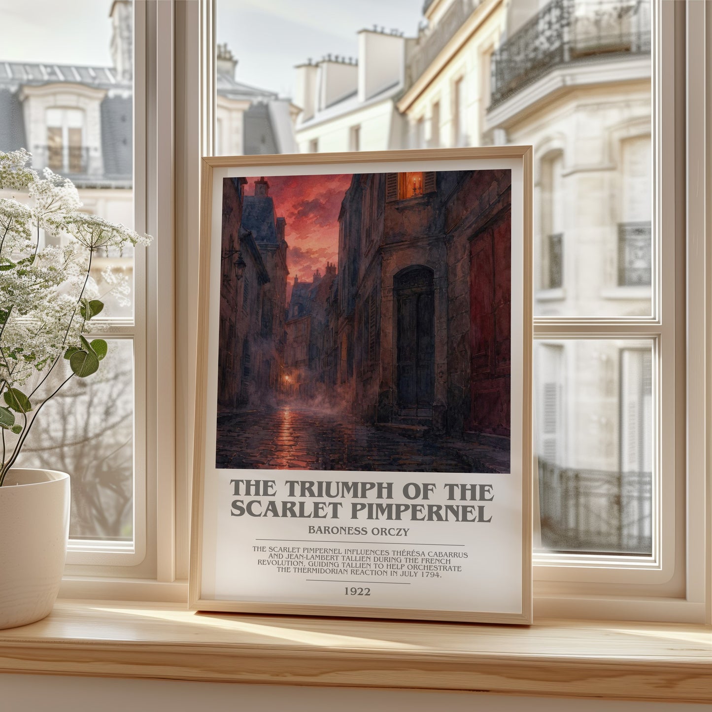 The Triumph Of The Scarlet Pimpernel bookish poster colour and style options – Baroness Orczy book art