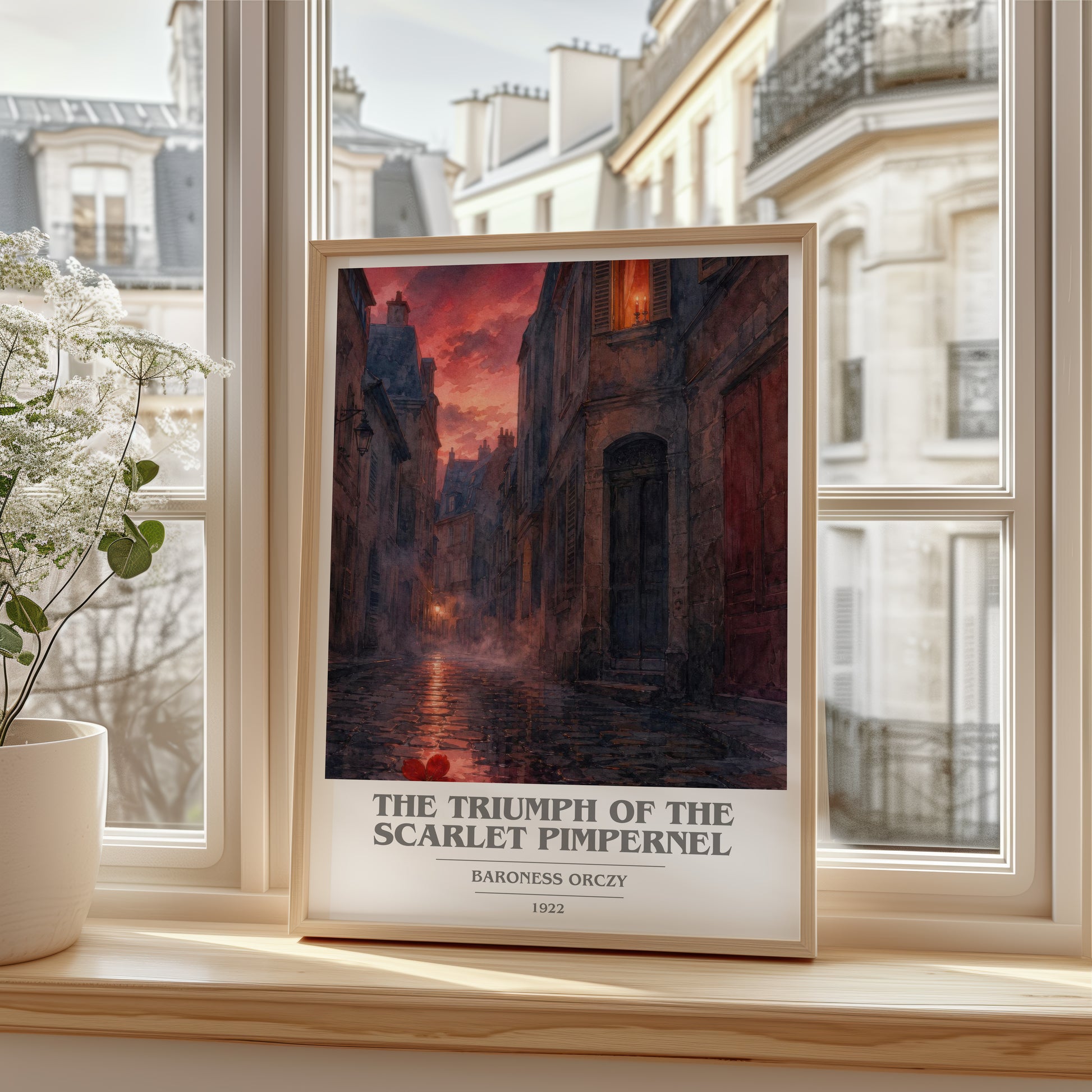 The Triumph Of The Scarlet Pimpernel book cover poster colour and style options – Baroness Orczy book art