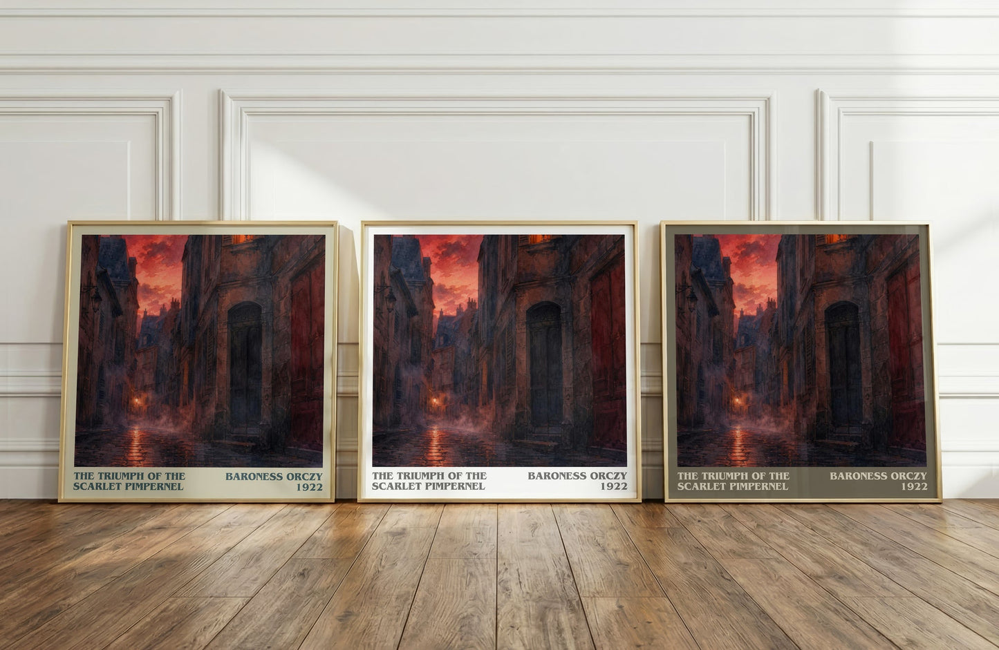 The Triumph Of The Scarlet Pimpernel literary art print colour and style options – Baroness Orczy book art