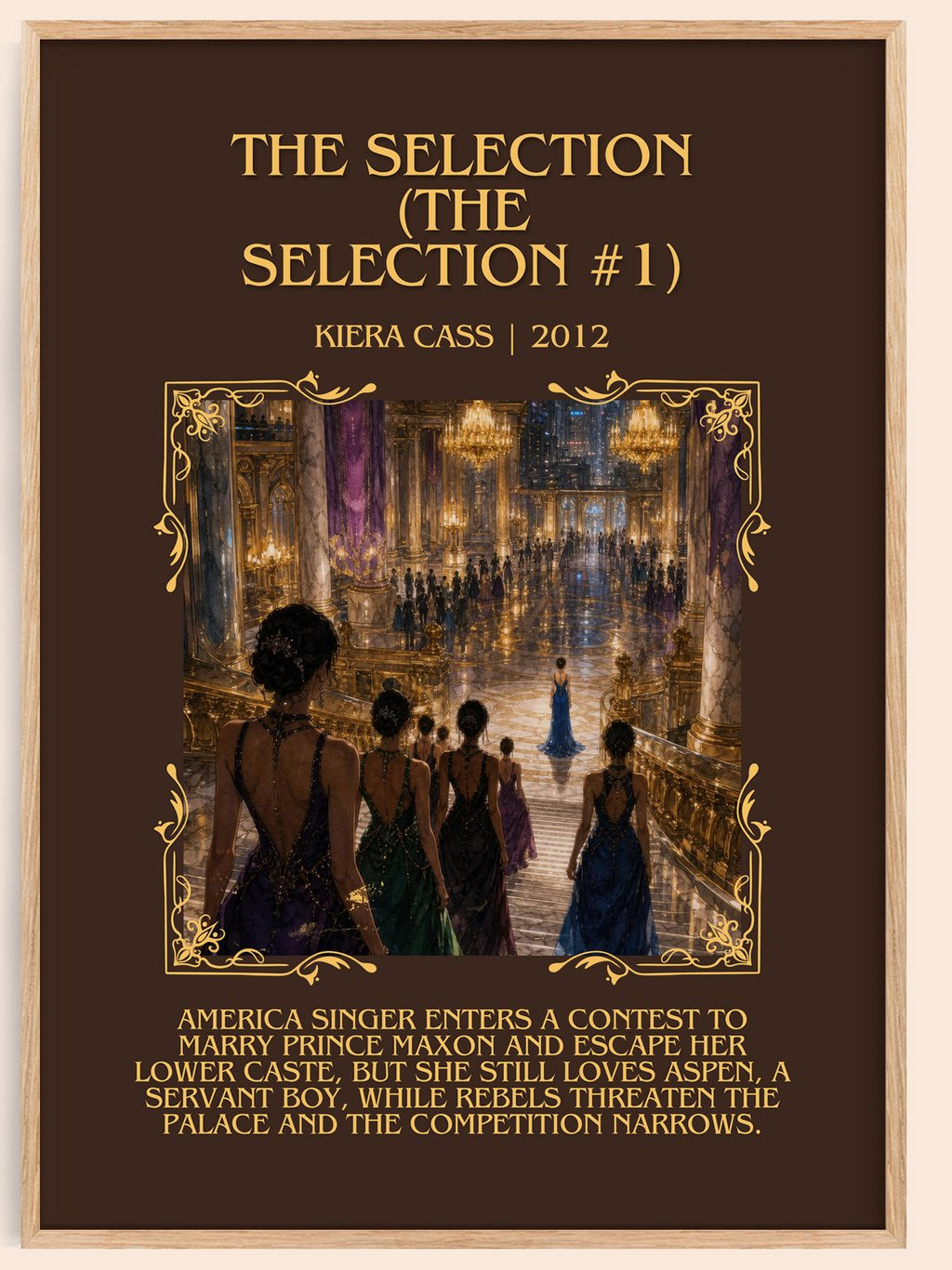 The Selection (The Selection #1) Minimalist Book Poster by Kiera Cass – book poster
