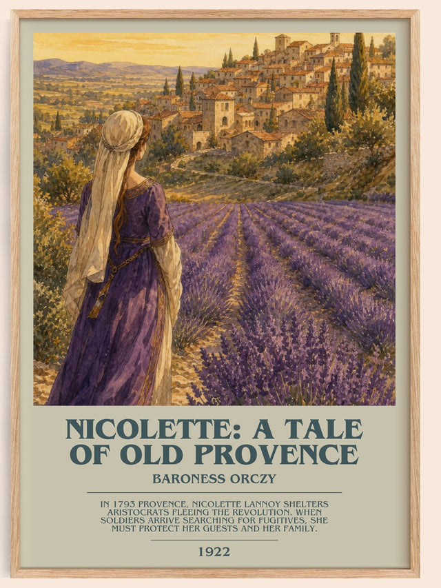 Nicolette: A Tale Of Old Provence Bookish Wall Art by Baroness Orczy