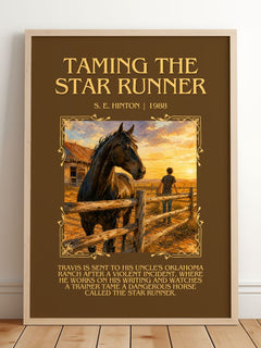 Taming the Star Runner Minimalist Book Poster by S. E. Hinton – image 2