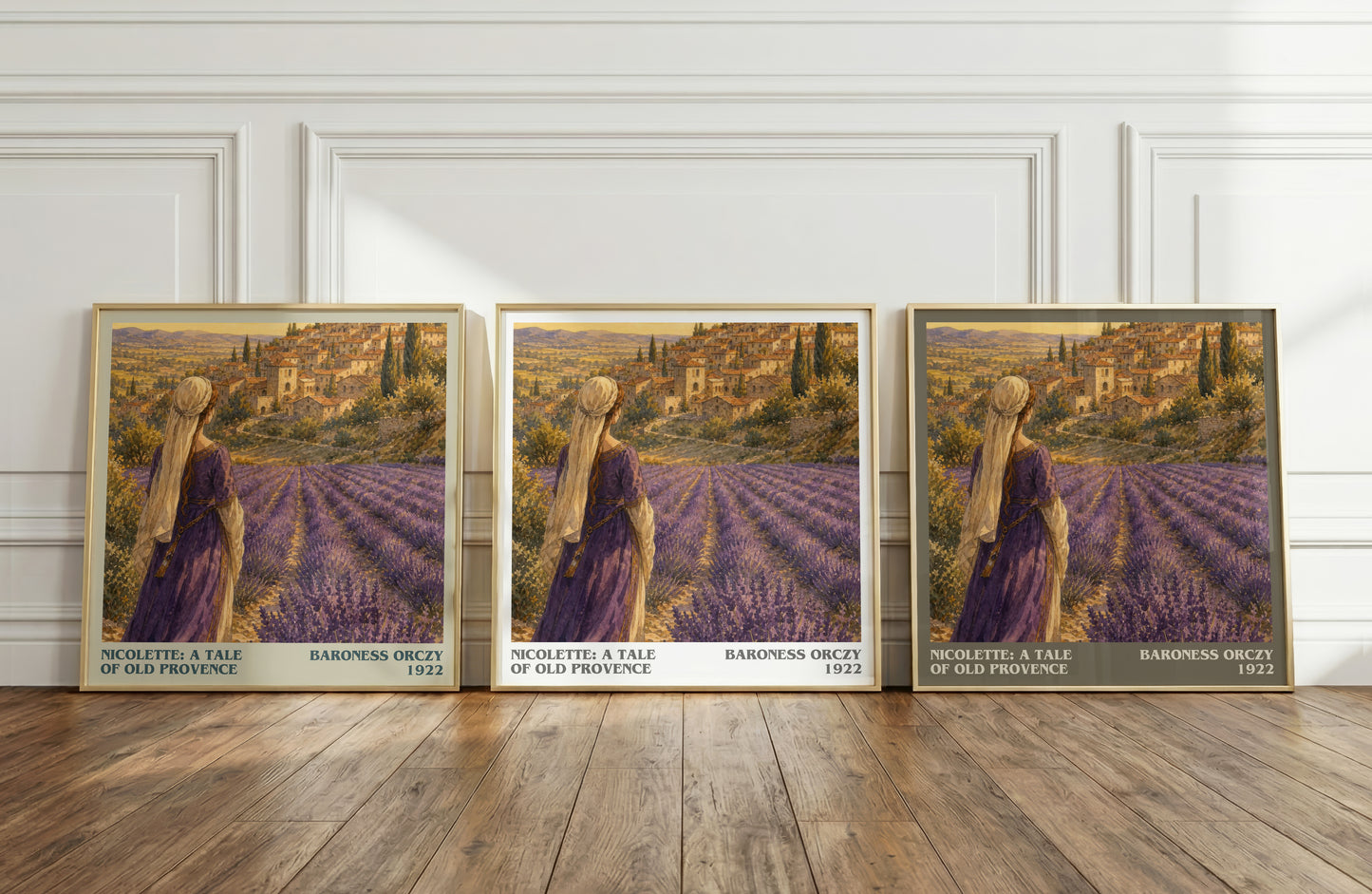Nicolette: A Tale Of Old Provence literary art print colour and style options – Baroness Orczy book art