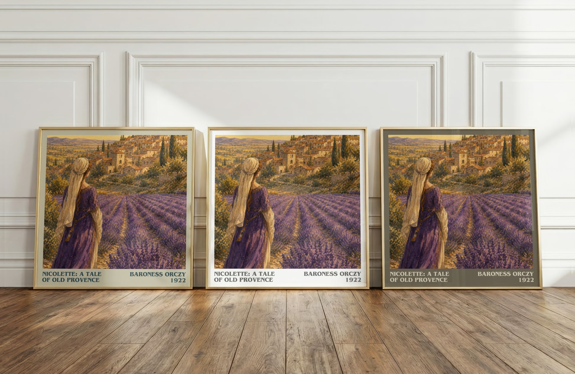 Nicolette: A Tale Of Old Provence literary art print colour and style options – Baroness Orczy book art