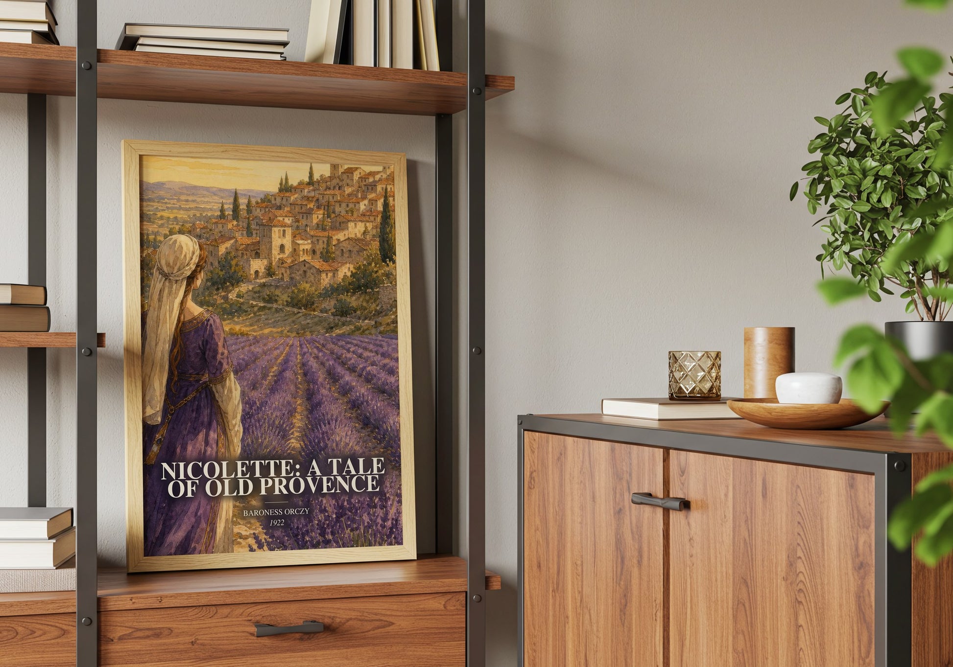 Nicolette: A Tale Of Old Provence book watercolour illustration paper finish options – matte satin gloss