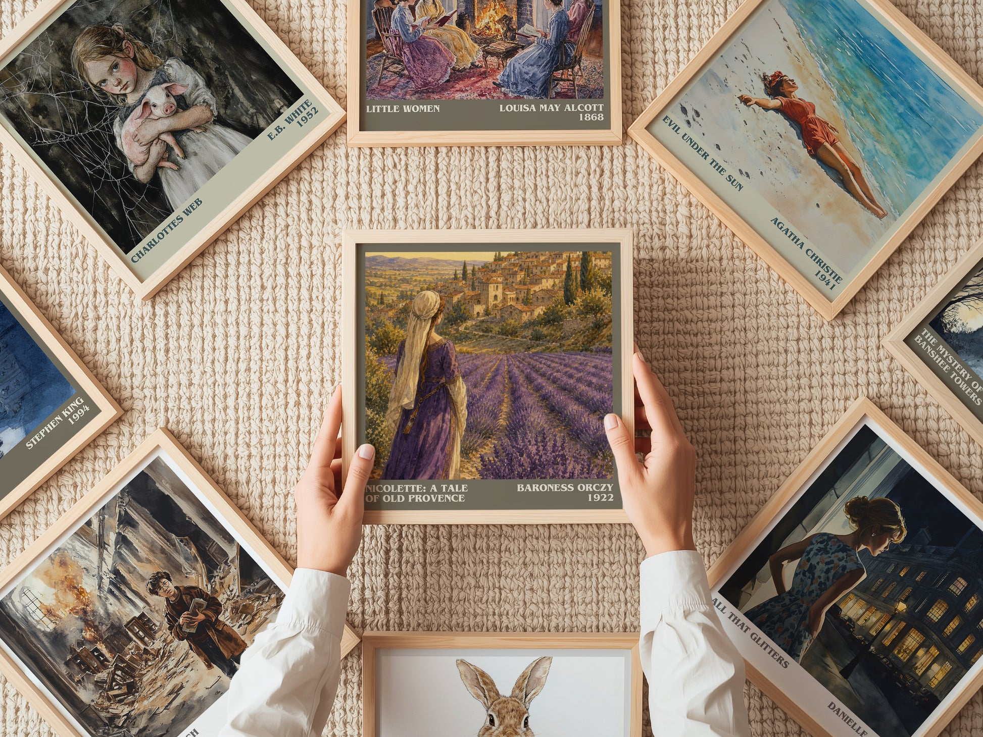 Nicolette: A Tale Of Old Provence literary book poster framed on wall – historical fiction wall art
