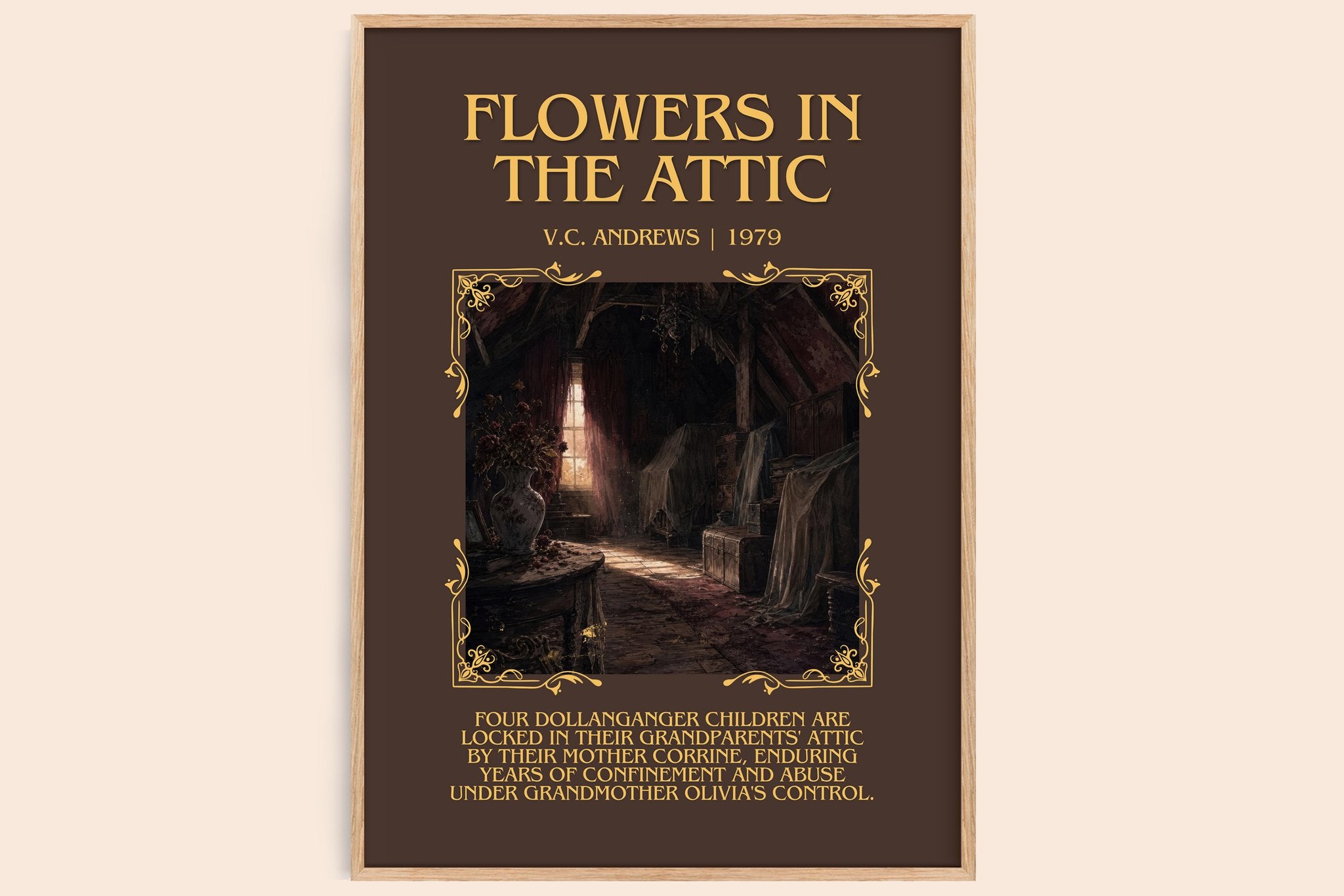 Flowers in the Attic Minimalist Book Poster by V.C. Andrews
