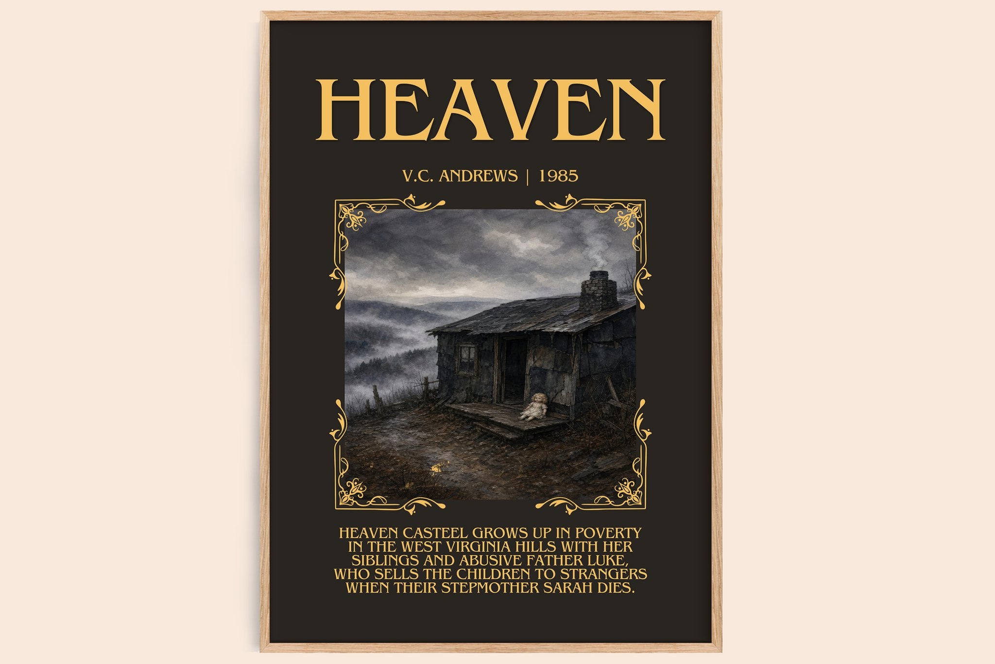 Heaven Minimalist Book Poster by V.C. Andrews