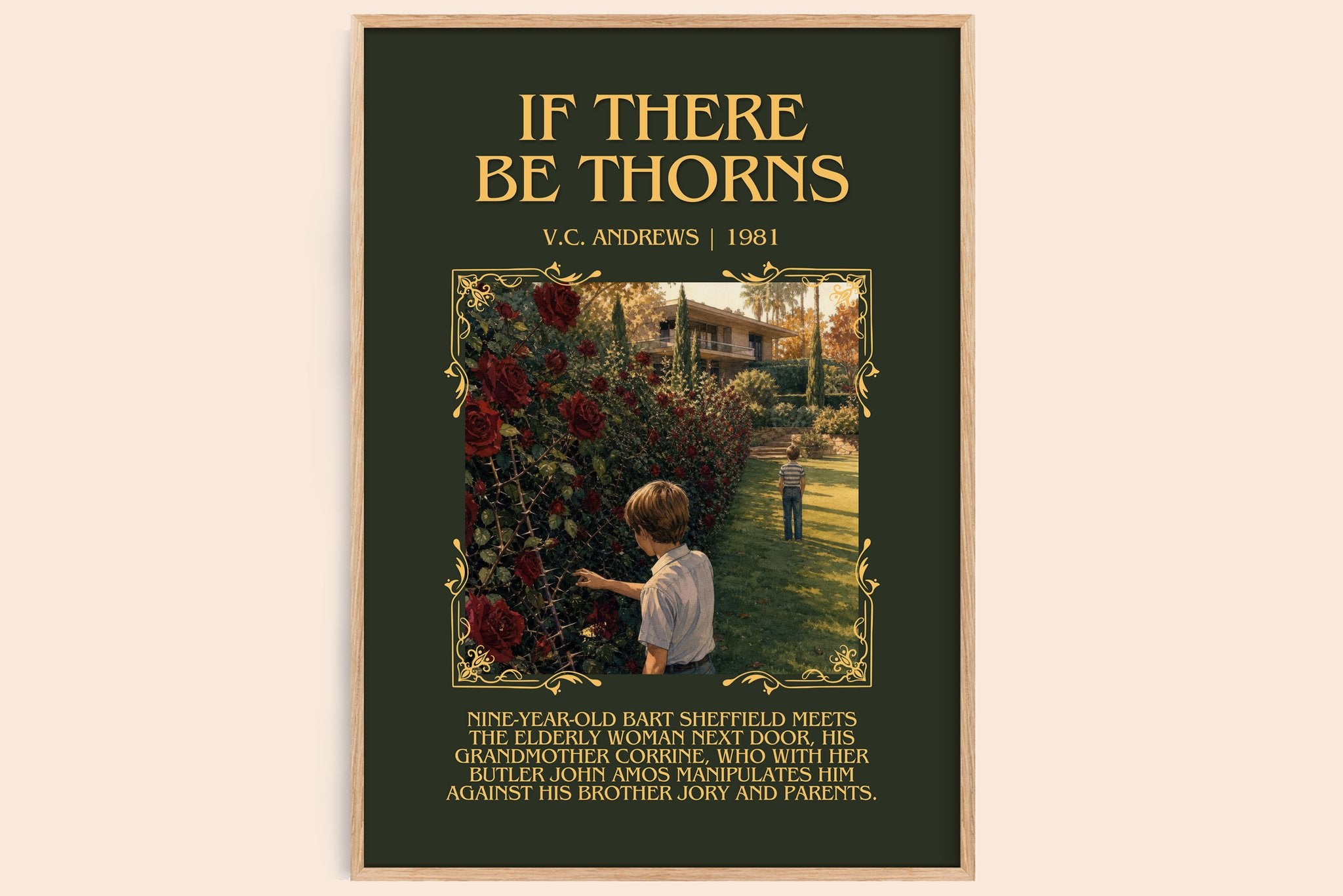 If There Be Thorns Minimalist Book Poster by V.C. Andrews