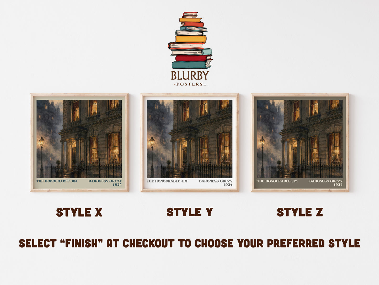 The Honourable Jim literary print in frame leaning in hallway – historical fiction wall art