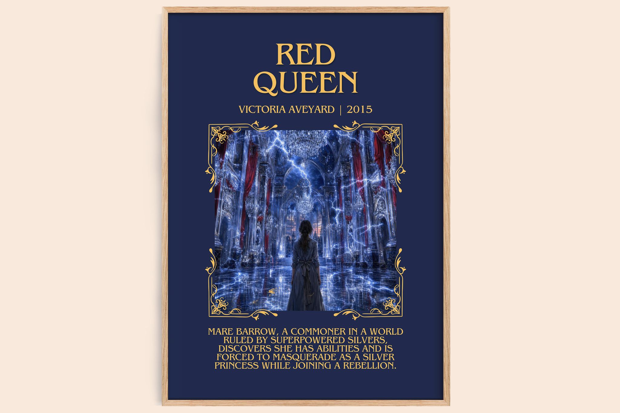 Red Queen Minimalist Book Poster by Victoria Aveyard