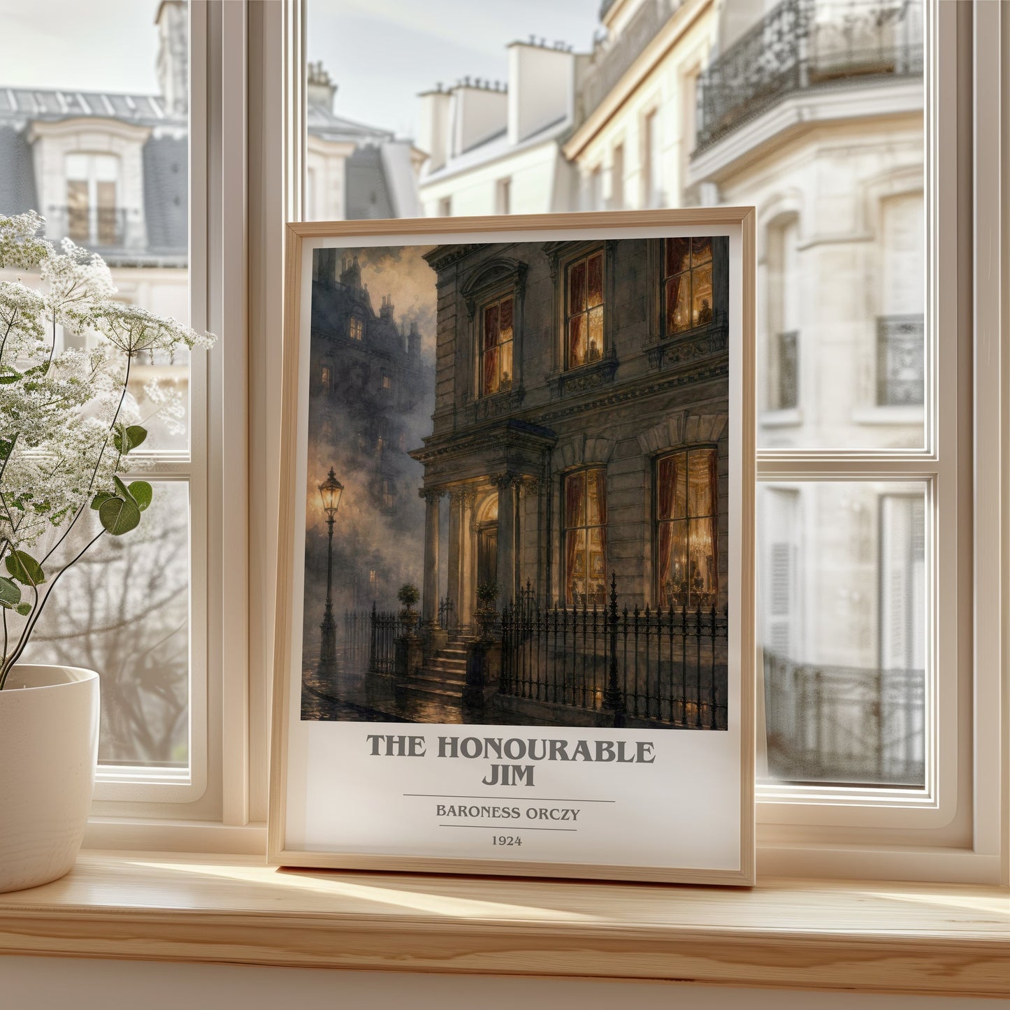 The Honourable Jim book cover poster colour and style options – Baroness Orczy book art