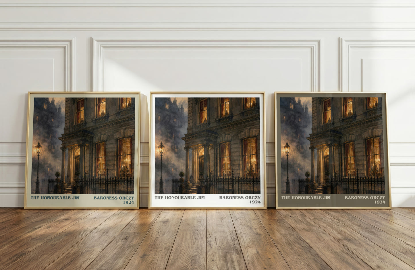 The Honourable Jim literary art print colour and style options – Baroness Orczy book art