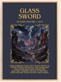 Glass Sword Minimalist Book Poster by Victoria Aveyard – image 1