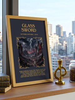 Glass Sword Minimalist Book Poster by Victoria Aveyard – image 3