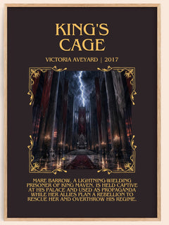 King's Cage Minimalist Book Poster by Victoria Aveyard – image 1