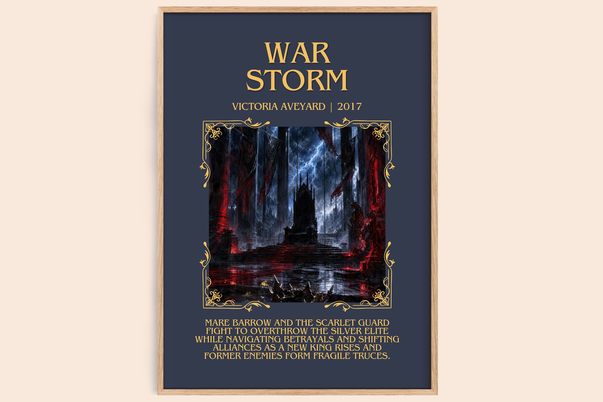 War Storm Minimalist Book Poster by Victoria Aveyard