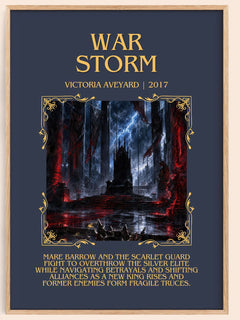 War Storm Minimalist Book Poster by Victoria Aveyard – image 1