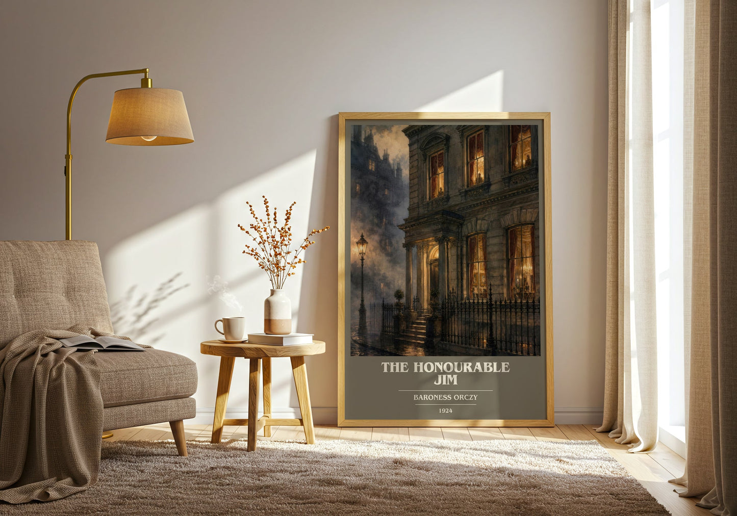 The Honourable Jim book cover print on bookshelf – Baroness Orczy fan gift