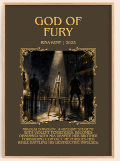 God of Fury Minimalist Book Poster by Rina Kent – image 1