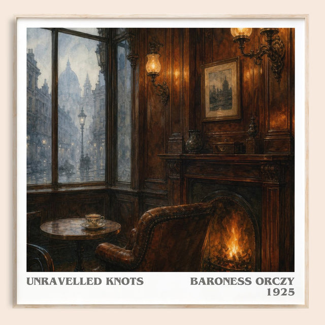 Unravelled Knots Literary Art Print by Baroness Orczy