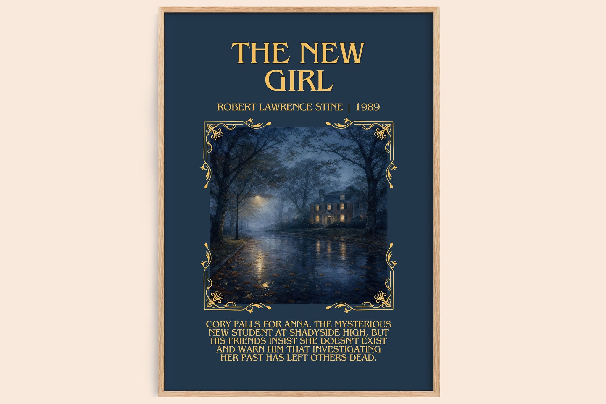 The New Girl Minimalist Book Poster by Robert Lawrence Stine