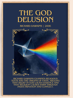 The God Delusion Minimalist Book Poster by Richard Dawkins – image 1