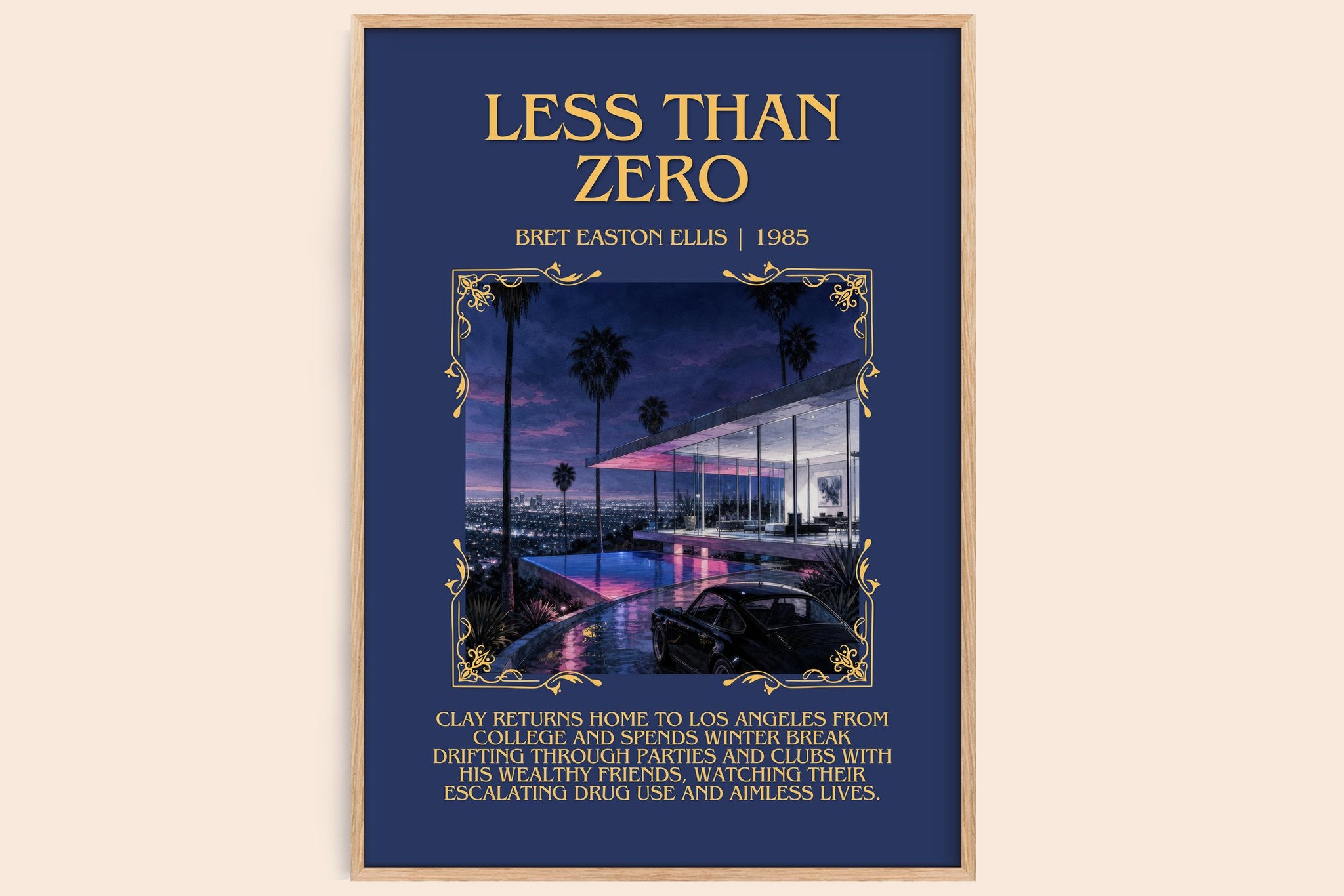 Less than Zero Minimalist Book Poster by Bret Easton Ellis