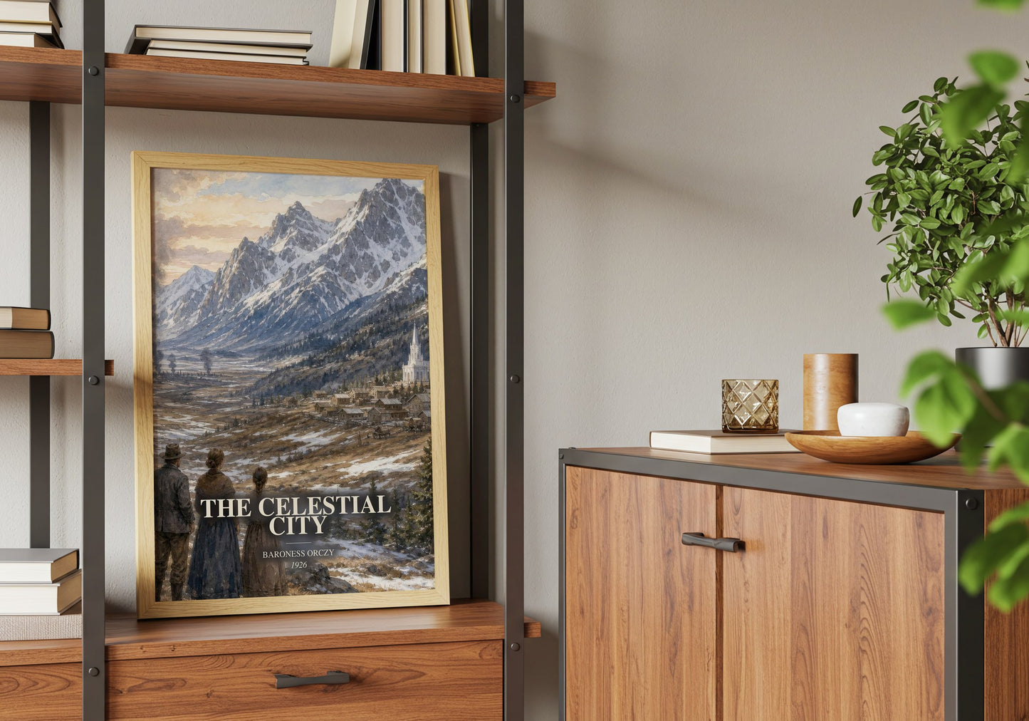 The Celestial City book watercolour illustration paper finish options – matte satin gloss