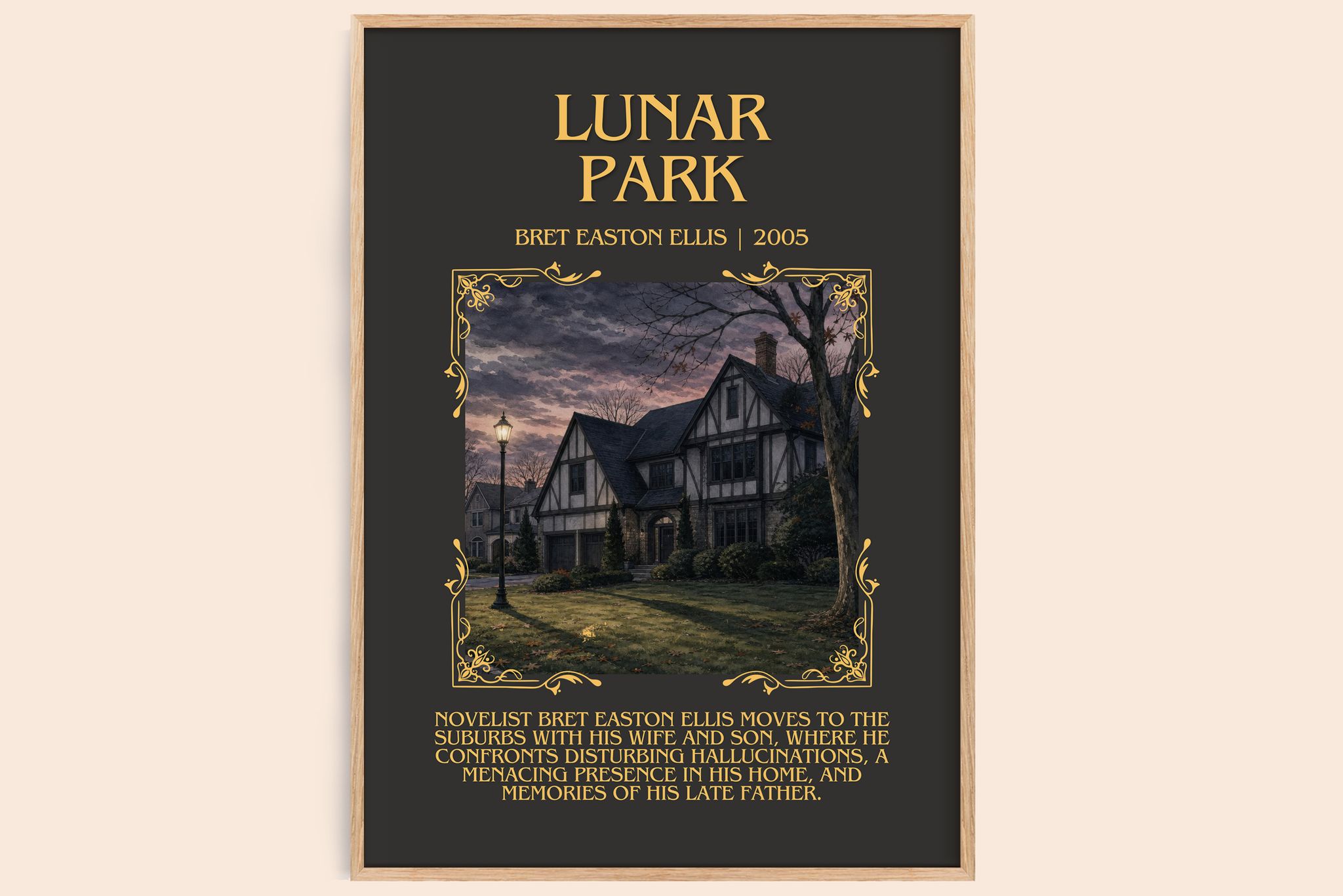 Lunar Park Minimalist Book Poster by Bret Easton Ellis