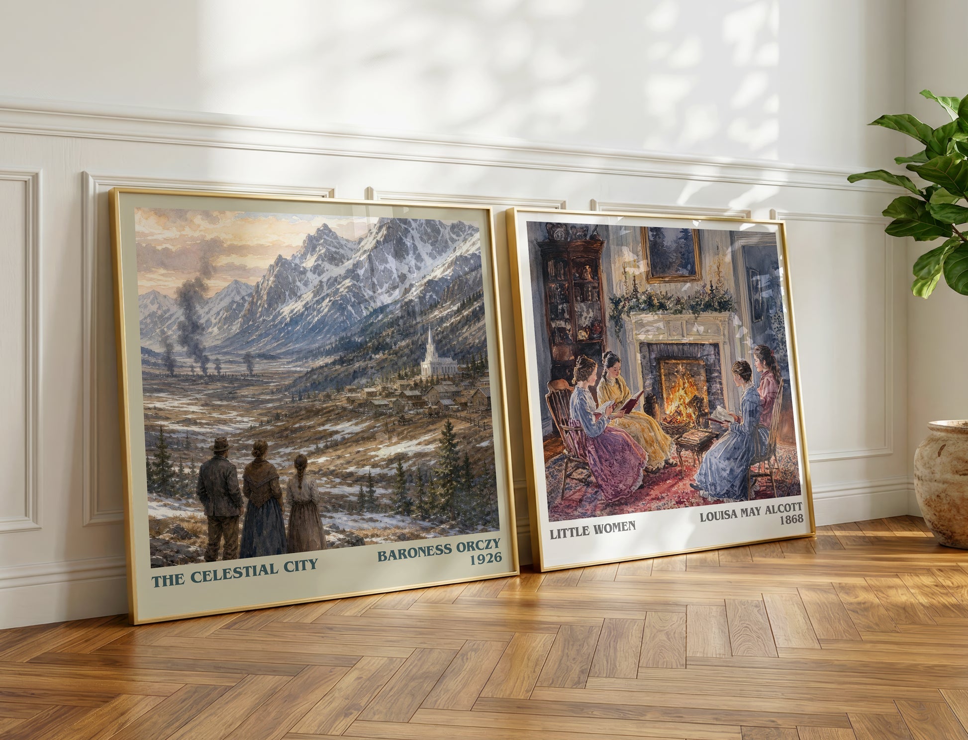 The Celestial City literary print on bookshelf – Baroness Orczy fan gift
