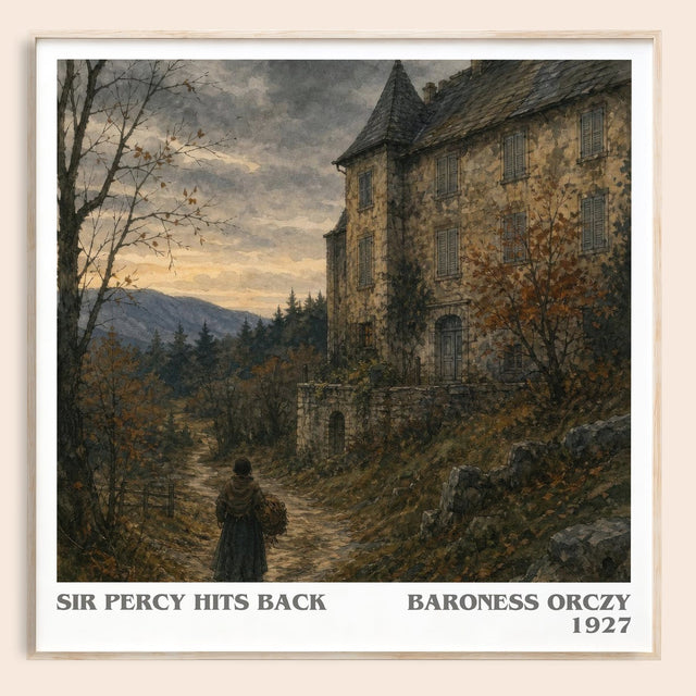 Sir Percy Hits Back Literary Art Print by Baroness Orczy