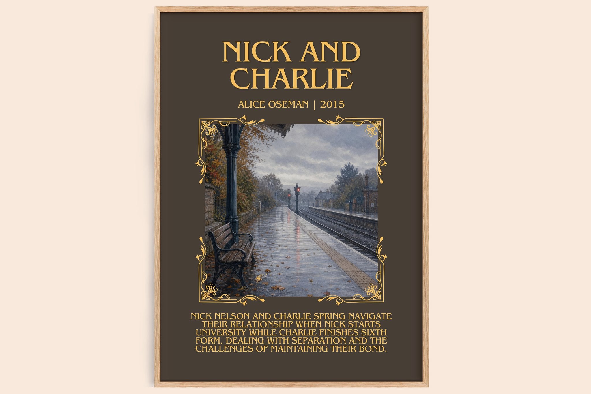 Nick and Charlie Minimalist Book Poster by Alice Oseman