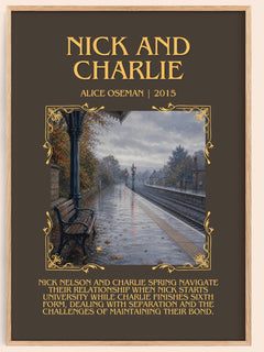 Nick and Charlie Minimalist Book Poster by Alice Oseman – image 1