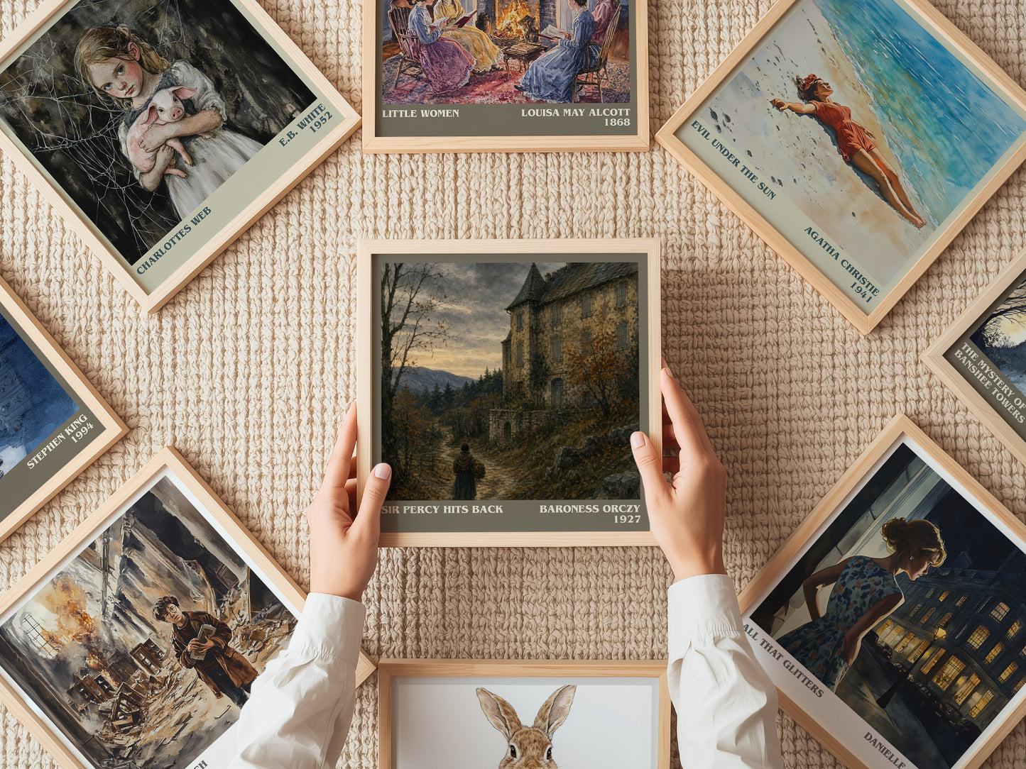 Sir Percy Hits Back literary book poster framed on wall – historical fiction wall art