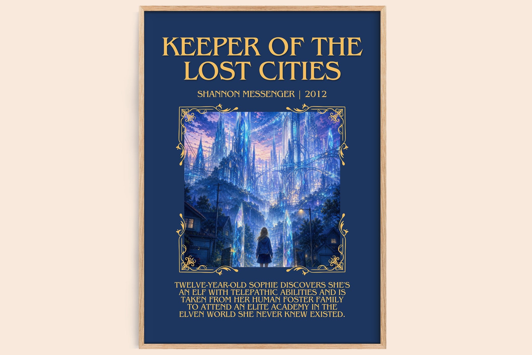Keeper of the Lost Cities Minimalist Book Poster by Shannon Messenger