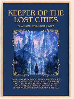 Keeper of the Lost Cities Minimalist Book Poster by Shannon Messenger – image 1