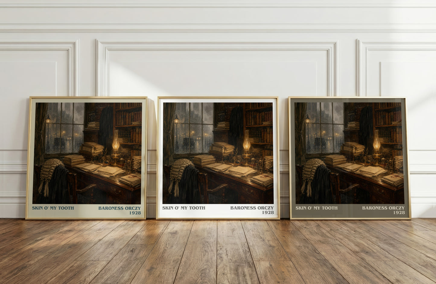 Skin O' My Tooth literary art print colour and style options – Baroness Orczy book art