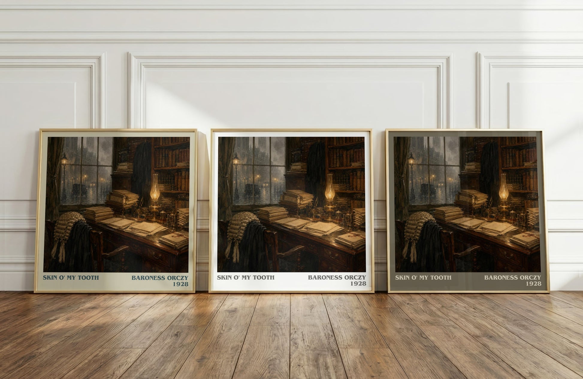 Skin O' My Tooth literary art print colour and style options – Baroness Orczy book art