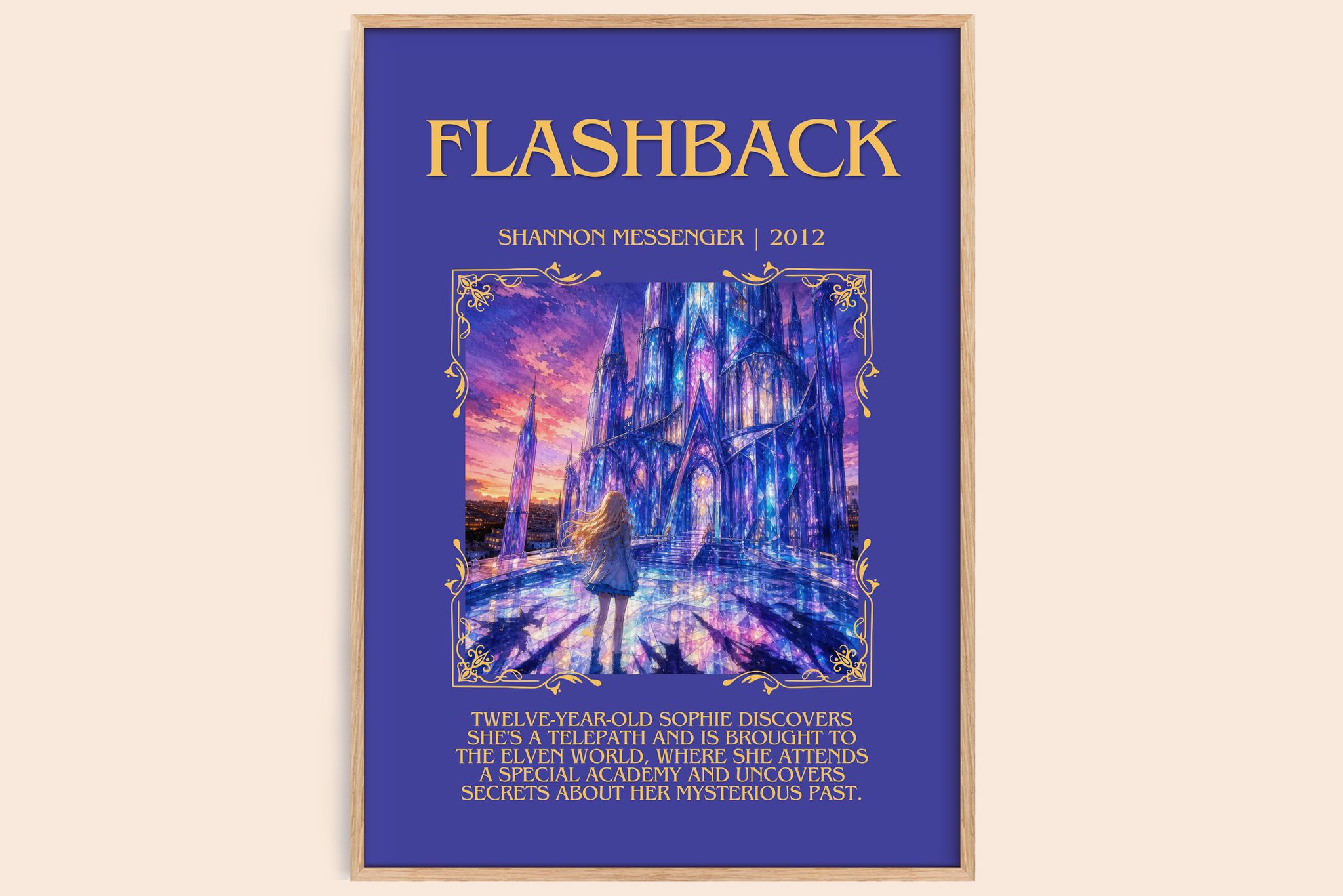 Flashback Minimalist Book Poster by Shannon Messenger