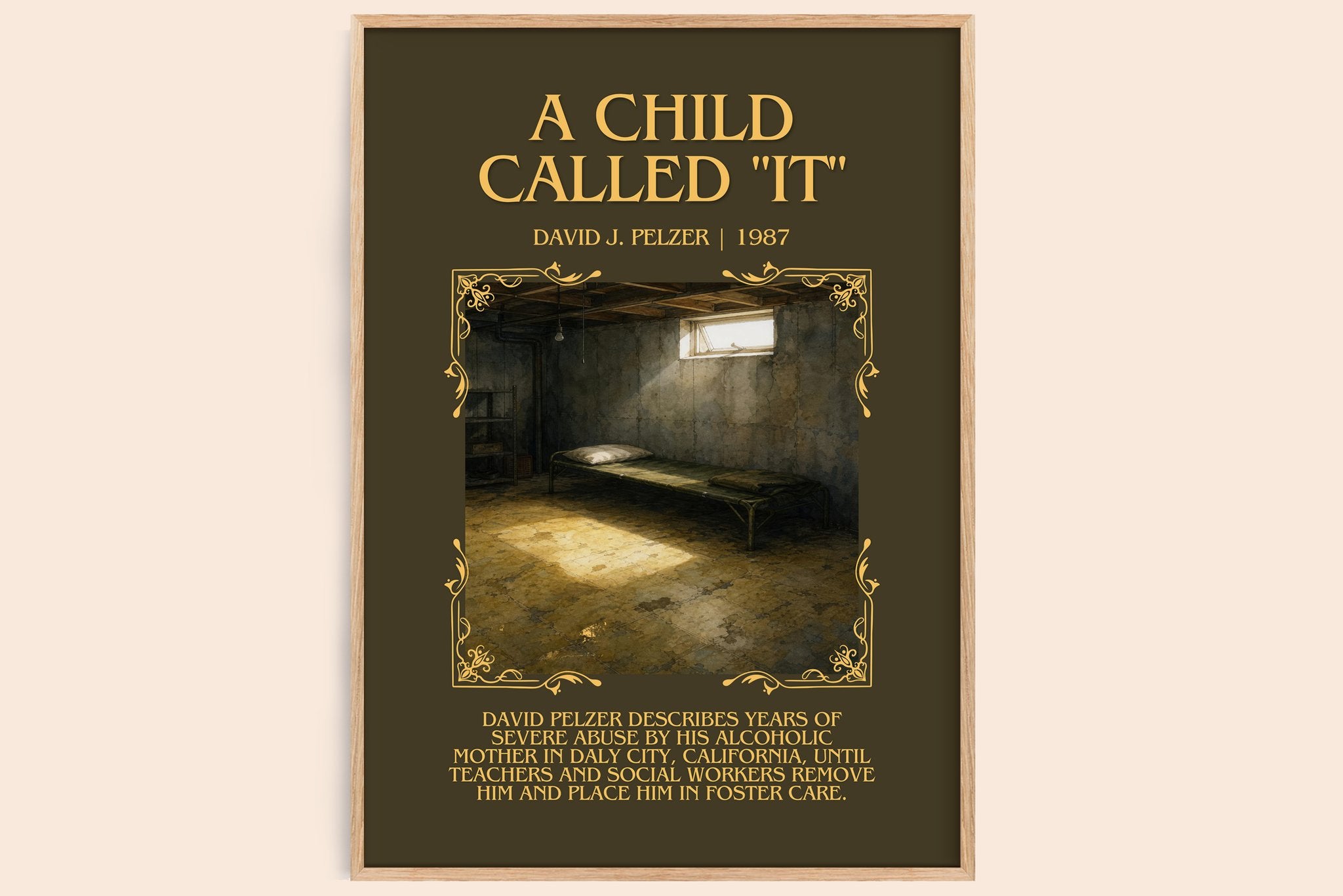 A child called "it" Minimalist Book Poster by David J. Pelzer
